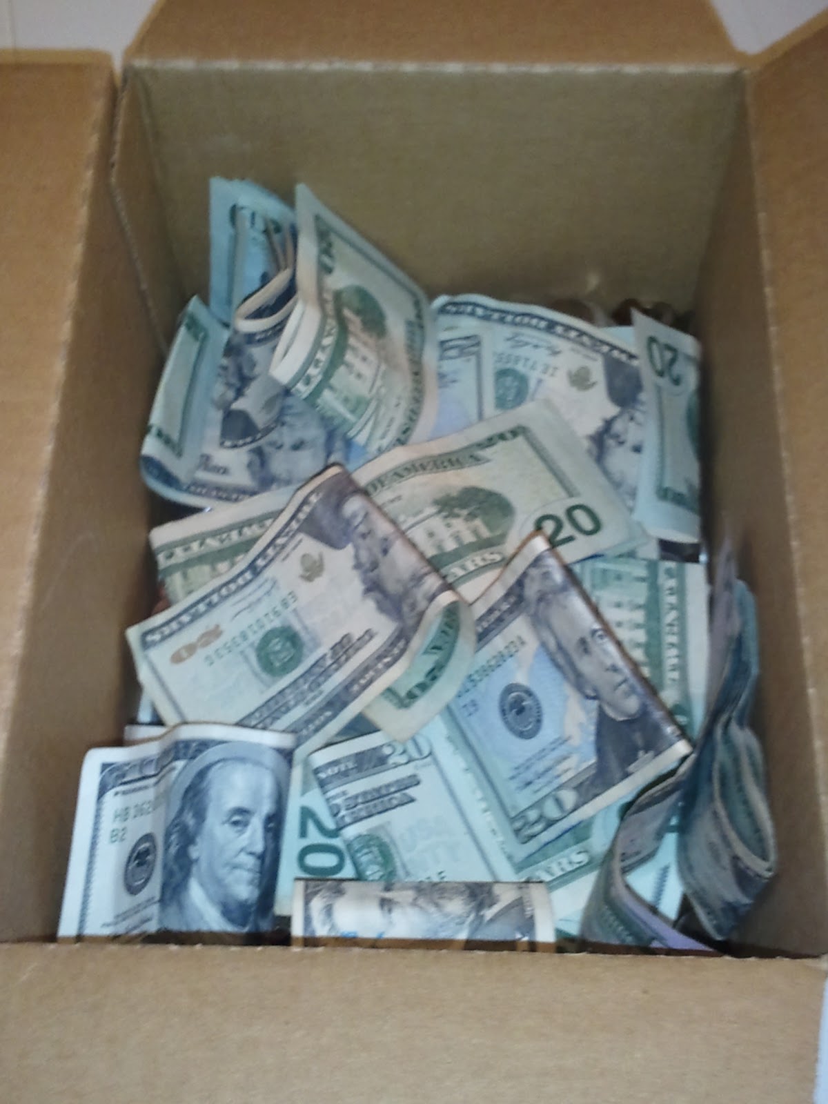 box of money