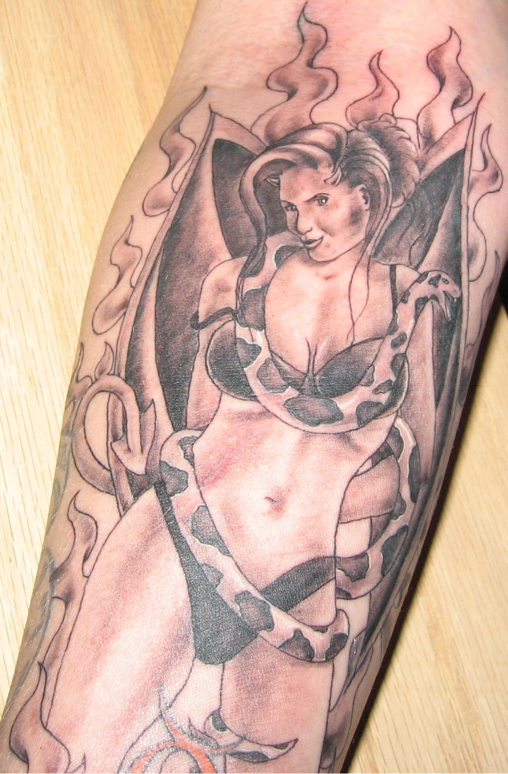 Female devil tattoo ideas,full forearm tattoos,best realism tattoo artist s...