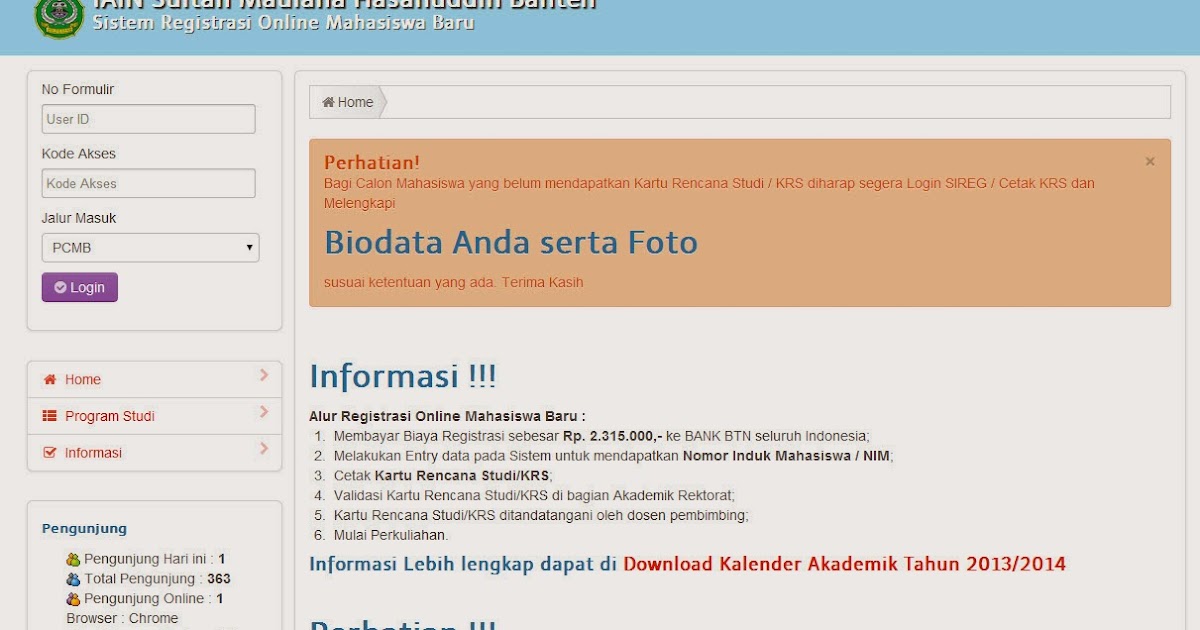 Deddy Rusdiansyah: Aplikasi Registrasi Mahasiswa Baru Deddy Rusdiansyah: Aplikasi Registrasi Mahasiswa Baru