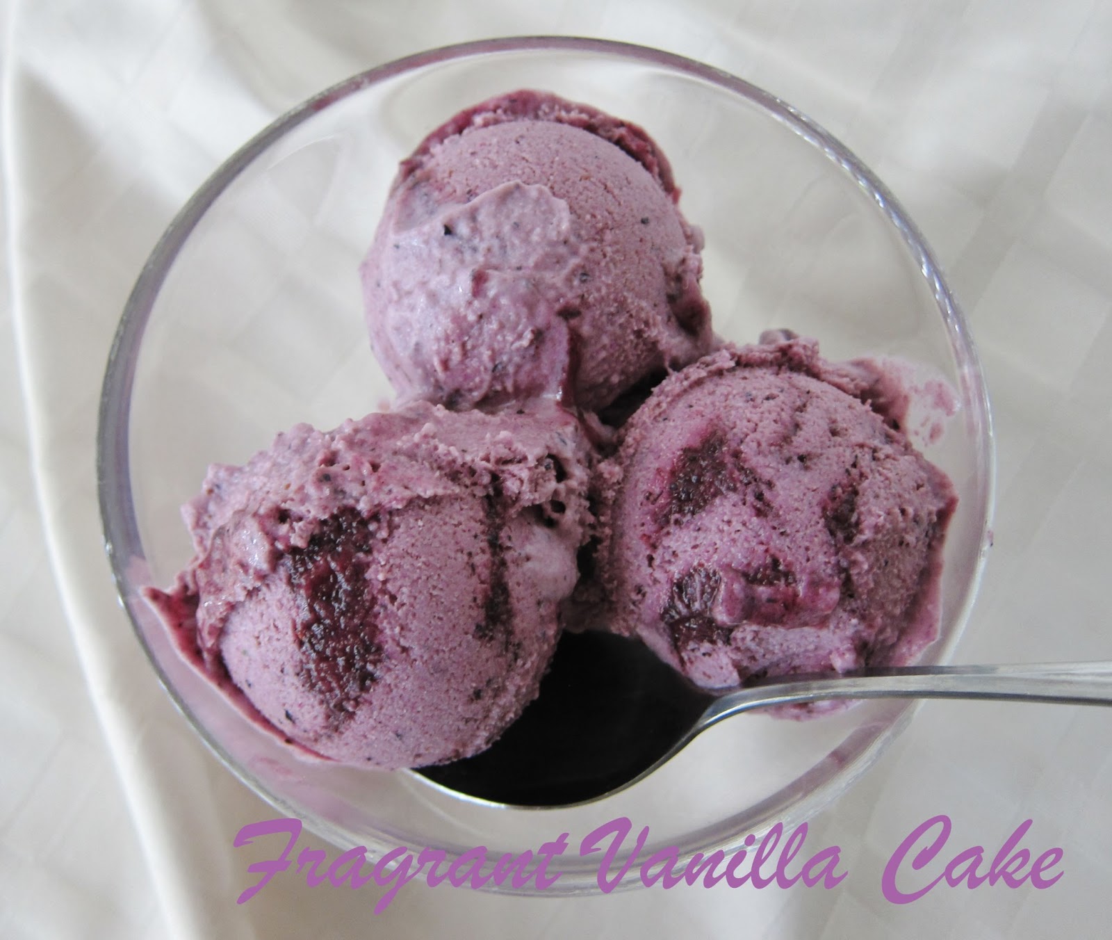 Raw Double Blueberry Ginger Lime Ice Cream Fragrant Vanilla Cake