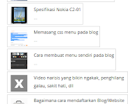 Cara Membuat Artikel Terbaru atau Recent Post di Blog