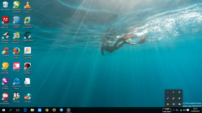 System tray, tampilan baru pada WIndows 10 System tray, tampilan baru pada WIndows 10