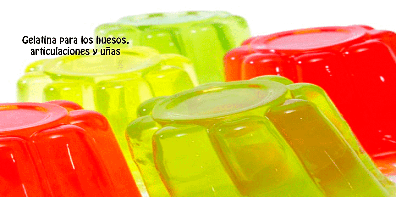 Gelatina para los huesos, articulaciones y uñas  de la belleza