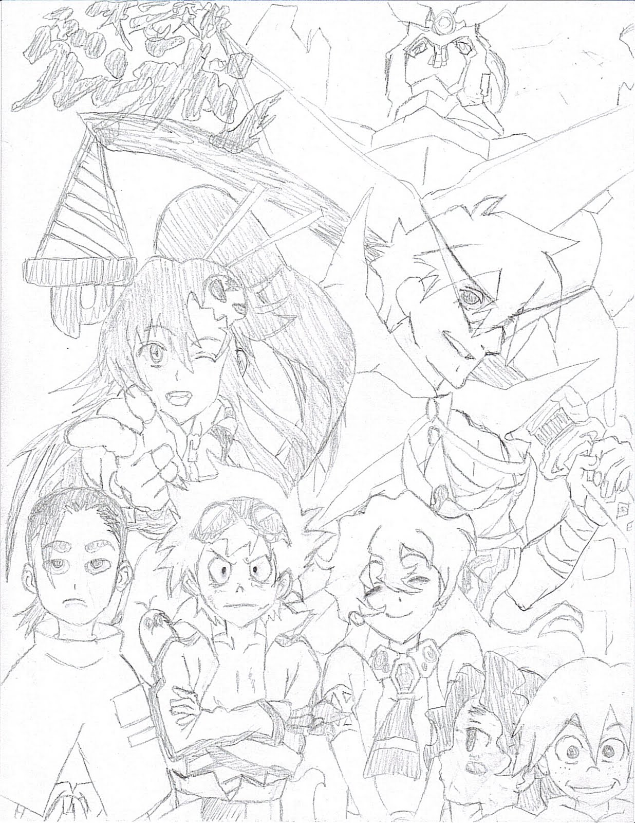 Gurren Lagann Drawings