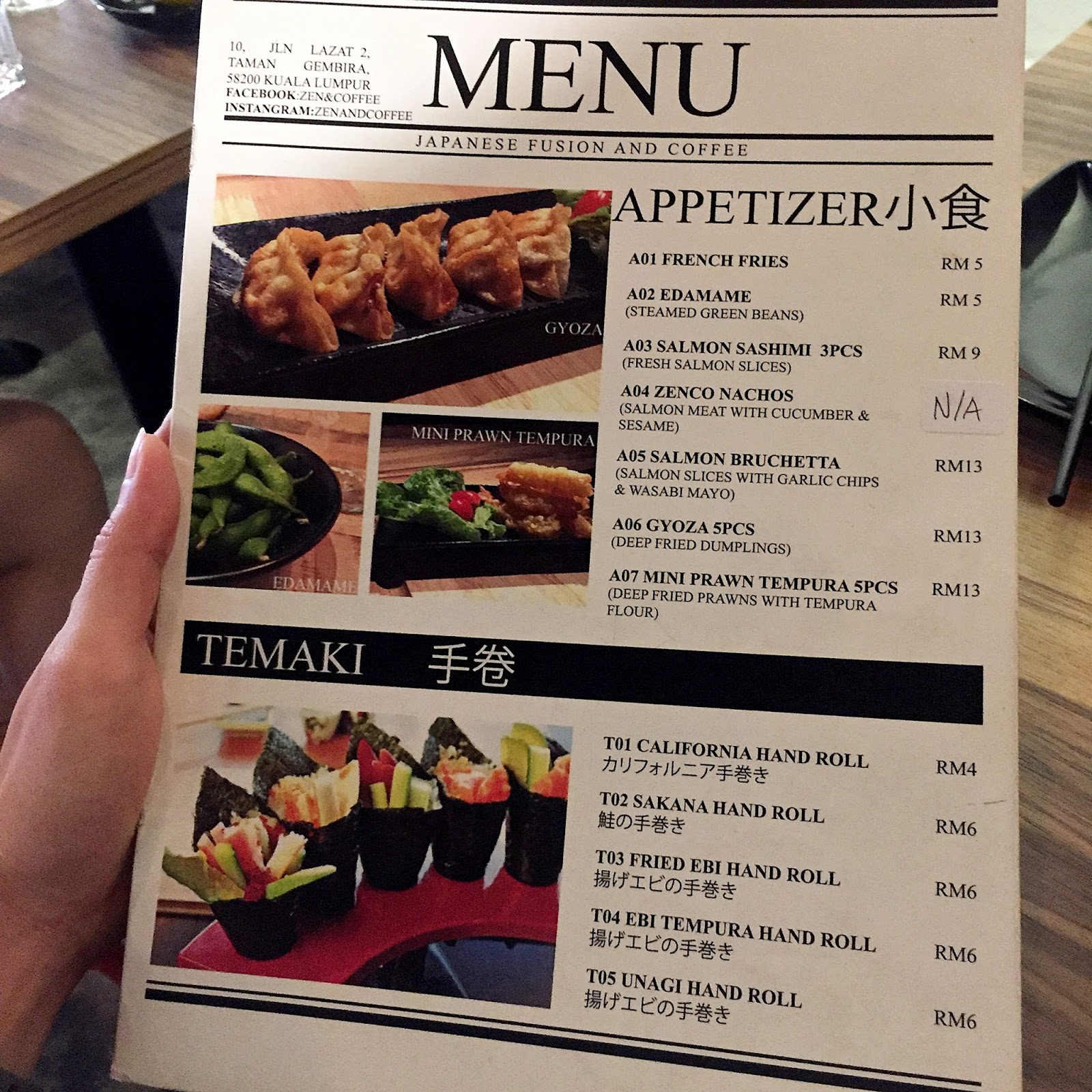 CHILLWITHME ZEN & CO JAPANESE FUSION & COFFEE, HAPPY GARDEN (KL)