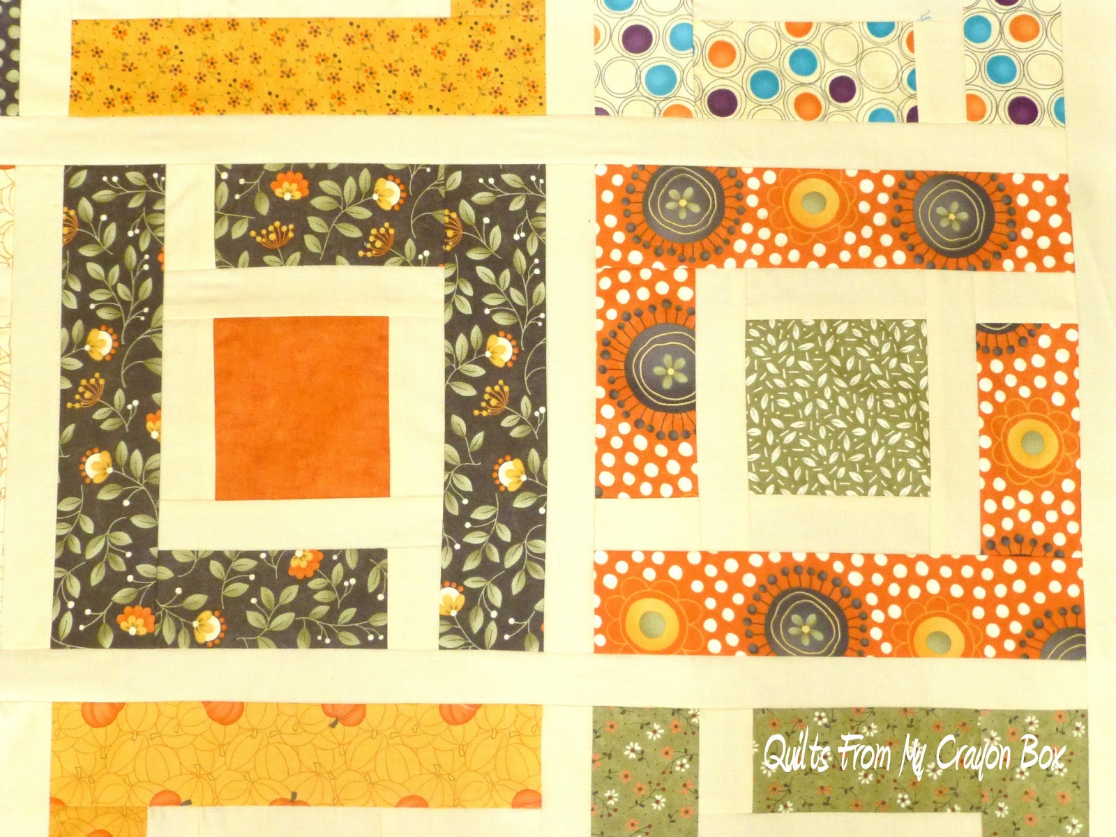 Crayon Box Quilt Studio Teacher quilt top 3 done!