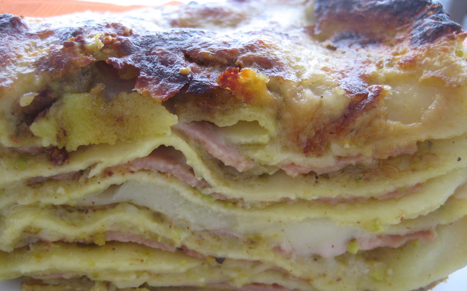 Tortalia Lasagne mortadella e pesto di pistacchi