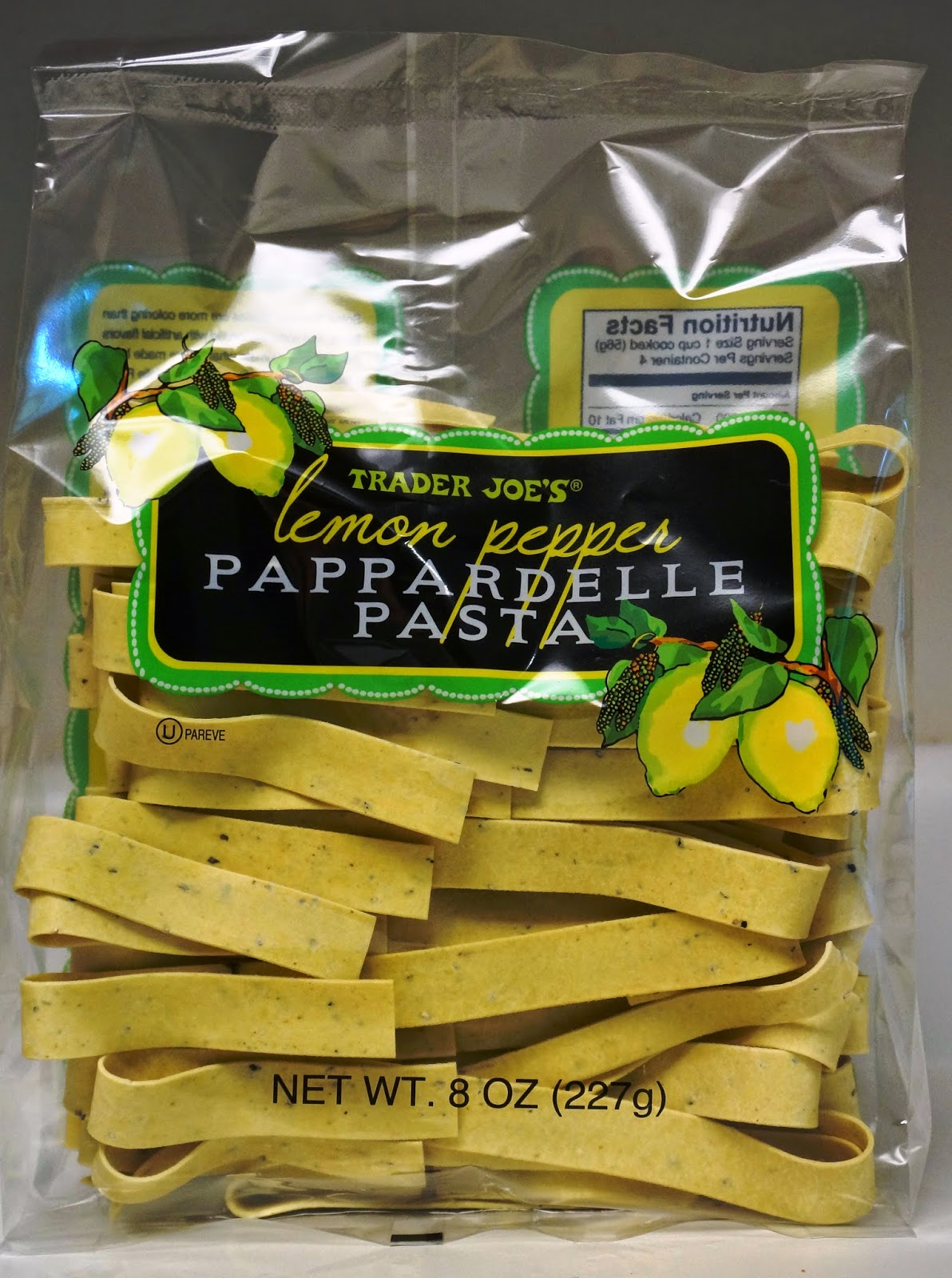 Exploring Trader Joe's Trader Joe's Lemon Pepper Pappardelle Pasta