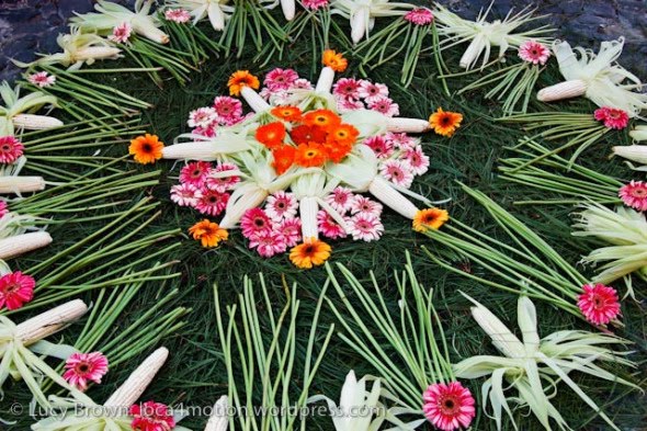 Holy Week Floral Carpet, Guatemala