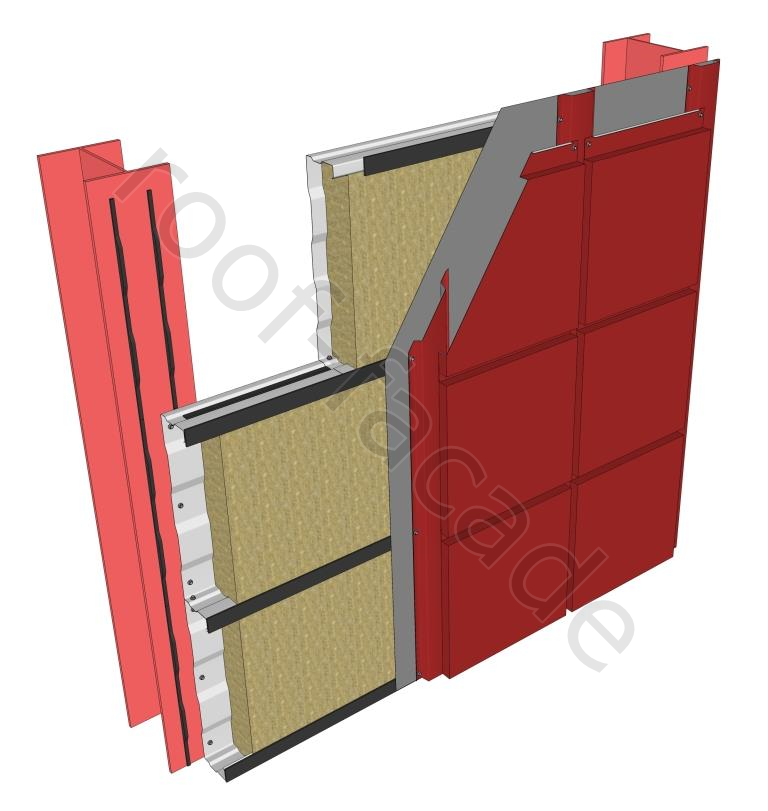 Облицовка Фасадов Кассетами Узлы Dwg Облицовка Фасадов Кассетами Узлы Dwg