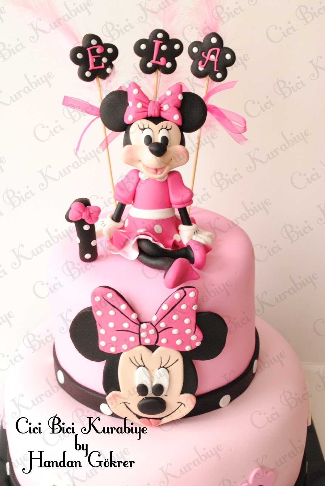 Cici Bici Kurabiye &amp; Cupcake &amp; Pasta İzmit Minnie Mouse Pasta