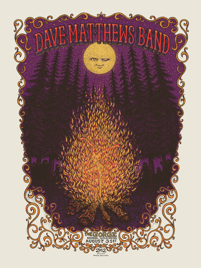INSIDE THE ROCK POSTER FRAME BLOG Dave Matthews Band Poster by