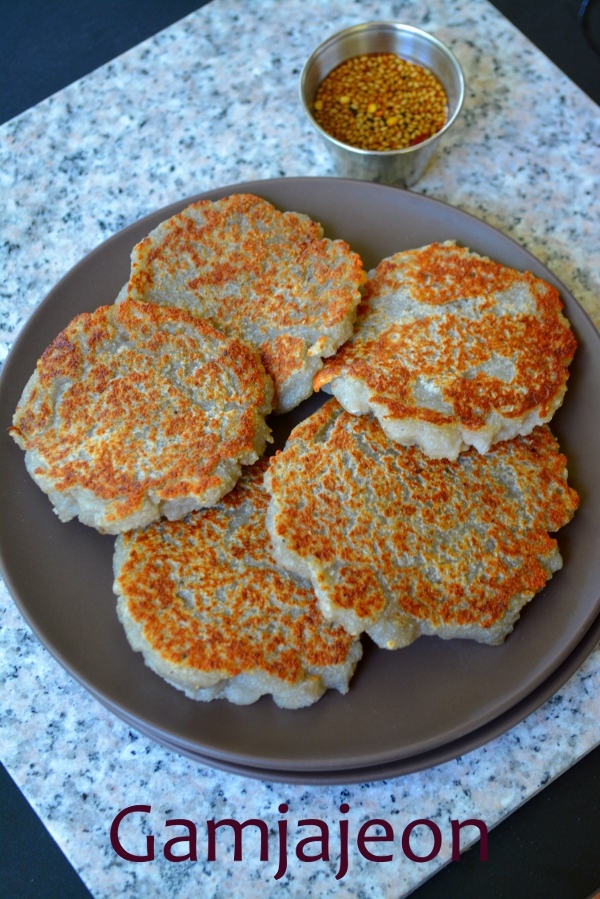 Veggie Platter Gamja Jeon Korean Potato Pancakes