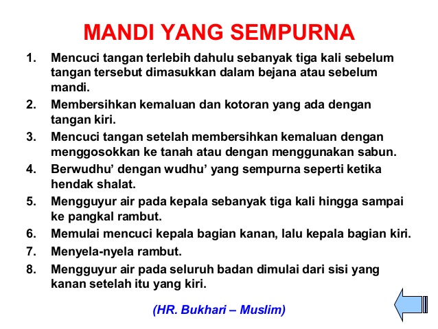 Contoh Soal Dan Materi Pelajaran 5 Doa Mandi Haid Dan Mandi Junub