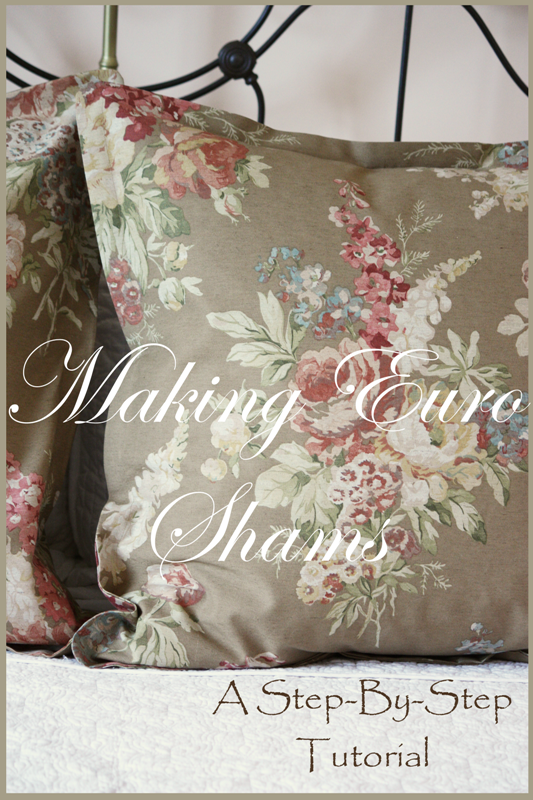 MAKING EURO SHAMS StoneGable