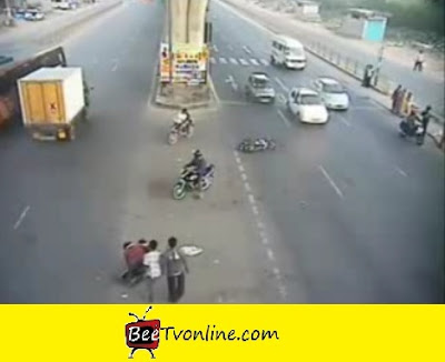 Lucky man survives