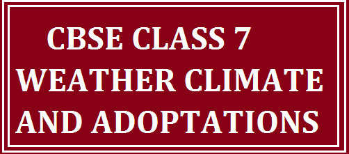 weather climate and adaptation cbse class 7 cbse 2015 results
