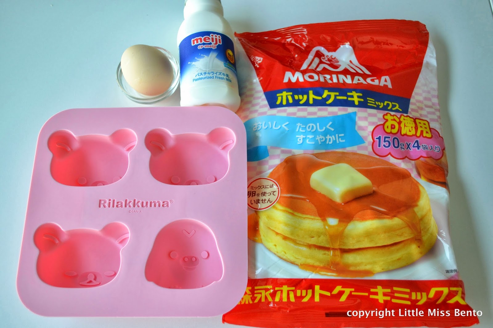 Rilakkuma And Kiiroitori Hotcake Bento Recipe リラックマとキイロイトリのケーキのキャラ弁 Little Miss Bento