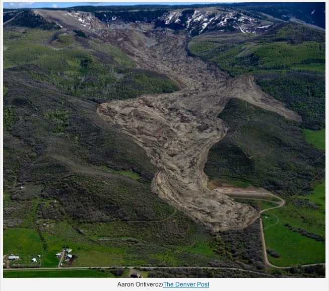 Geology in Motion Massive mudslide in Colorado on Sunday, Memorial Day weekend