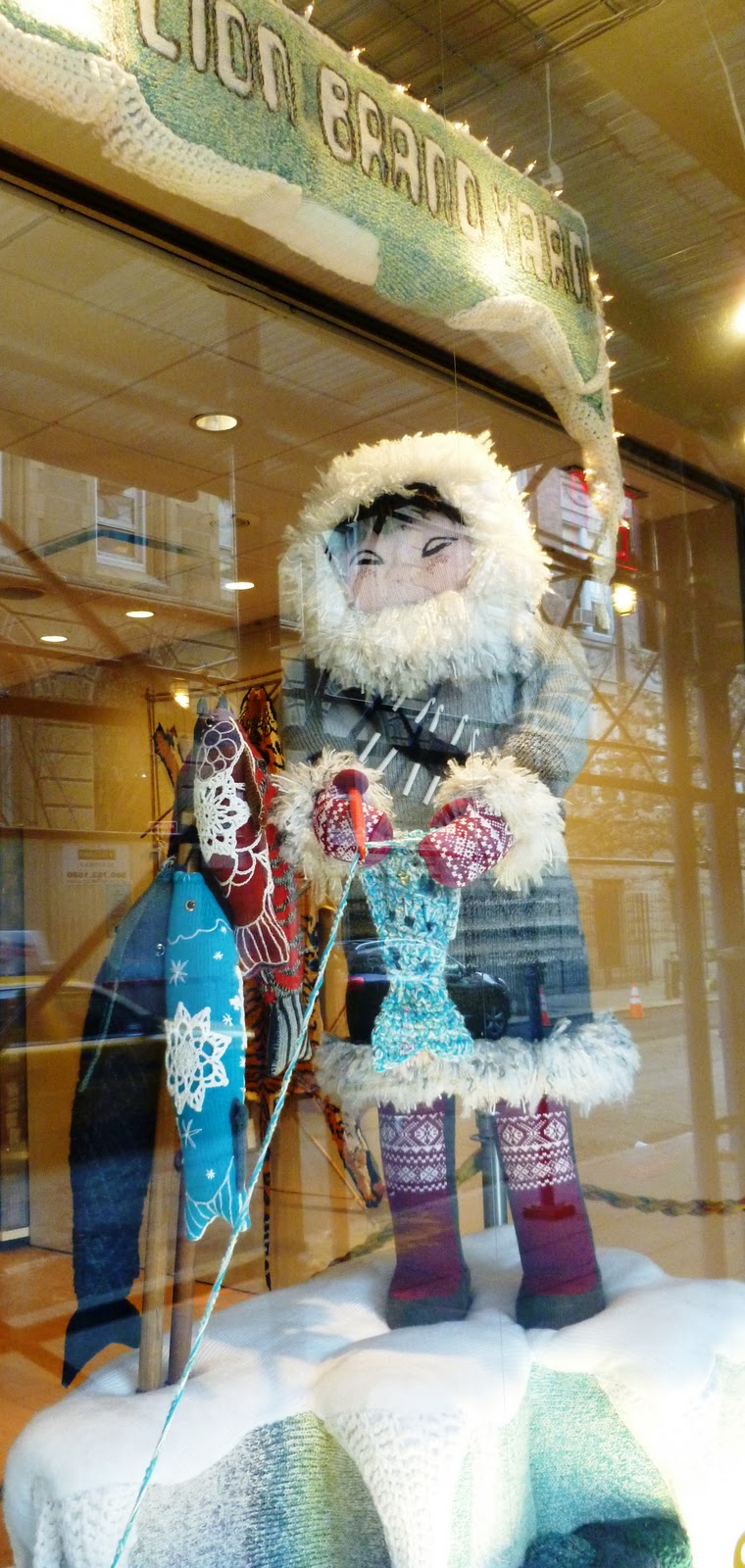 a thread from the edge Lion and Tiger Brand Yarn Flagship Store NYC