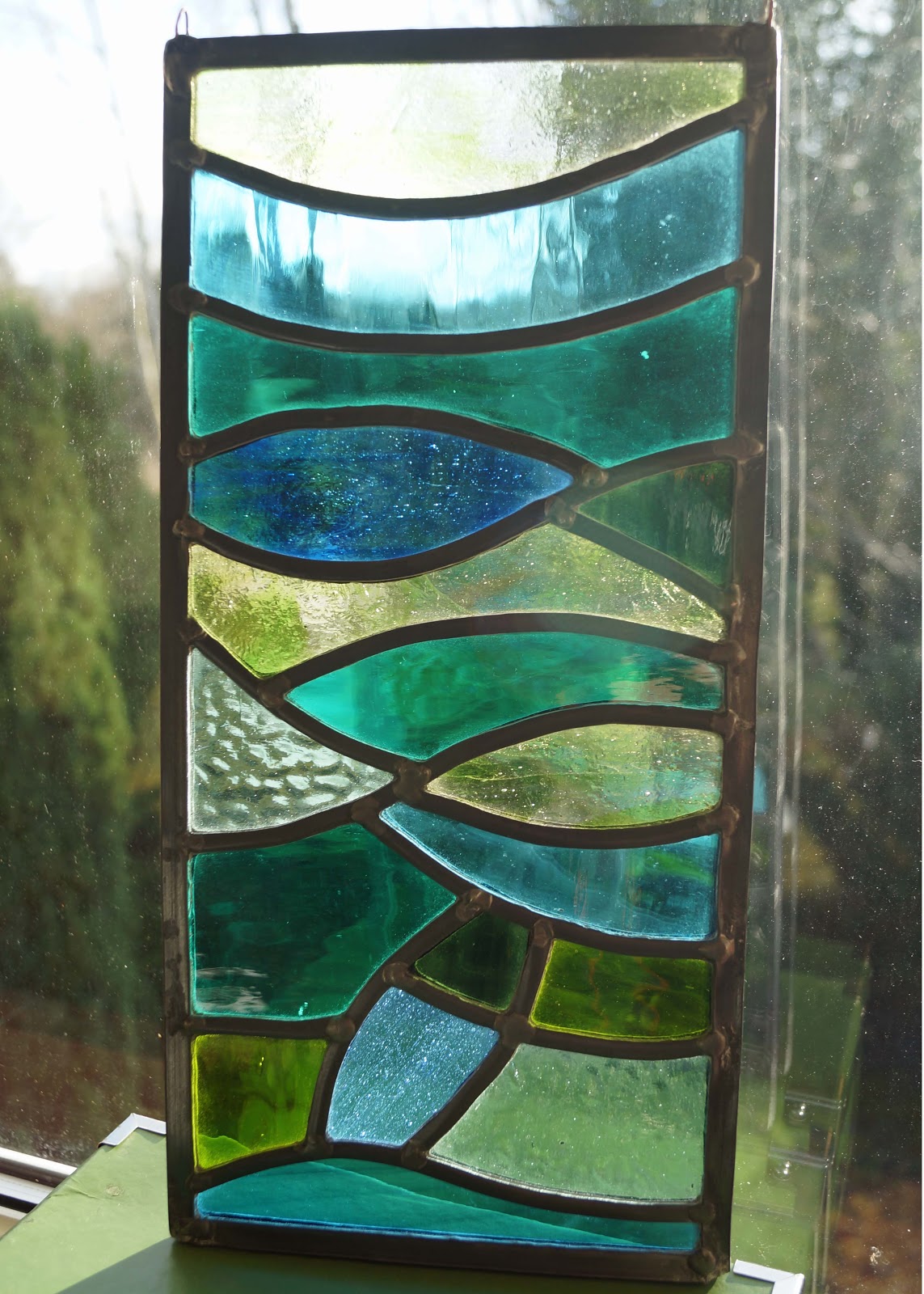 buttons and paint... and our Stained Glass Class