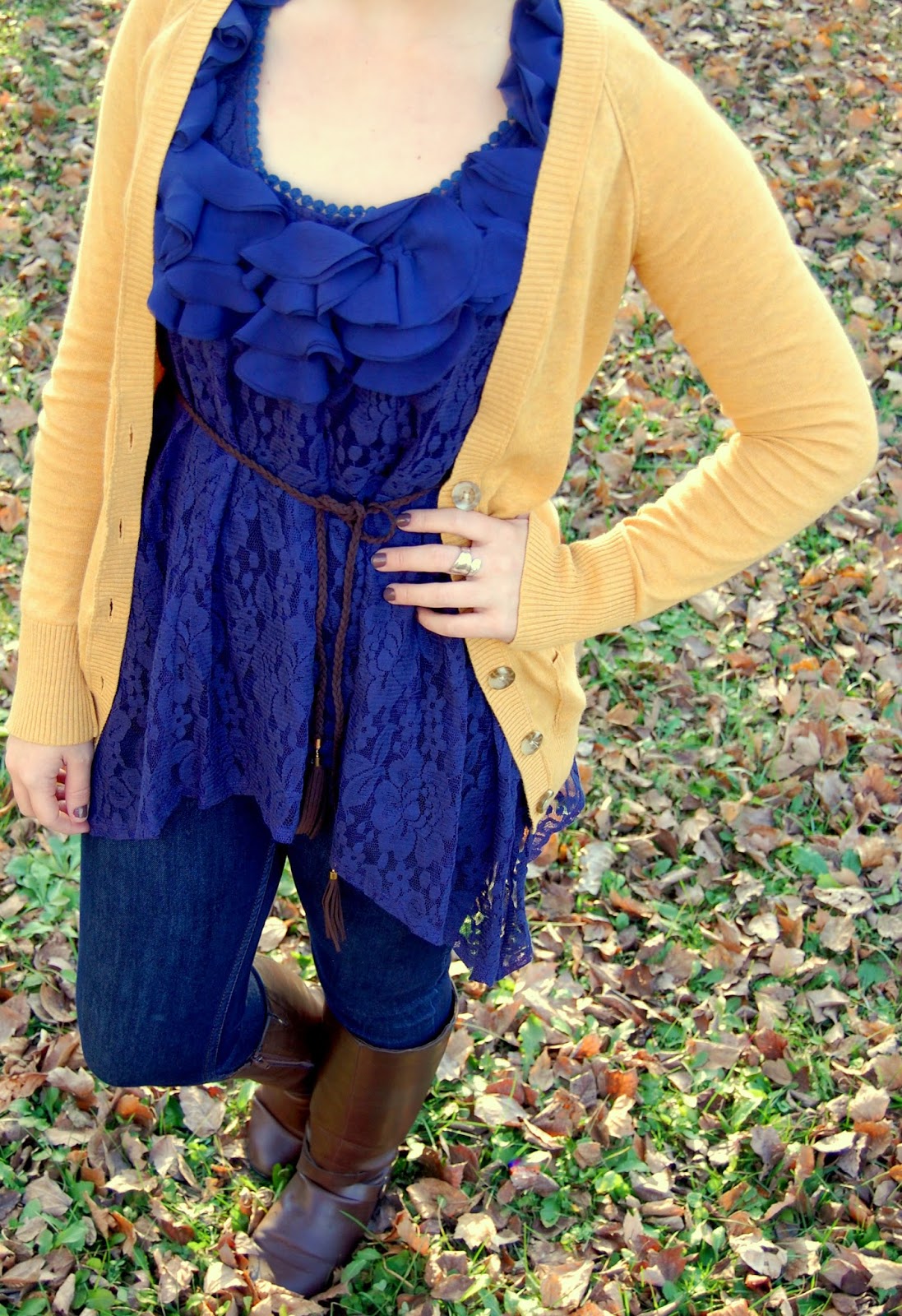 Life As The Coats Navy + mustard