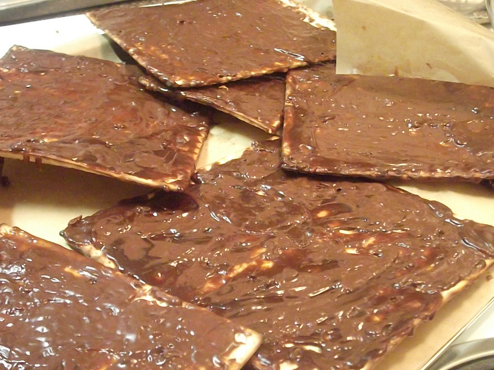 The Foodie Next Door No Bake Matzo Brittle (aka Chocolate Caramel Matzo)