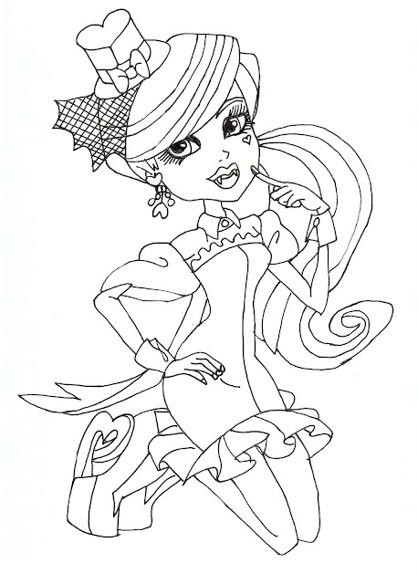 Draculaura Dawn Of The Dance Coloring Sheet CLICK HERE TO PRINT Free Monster High