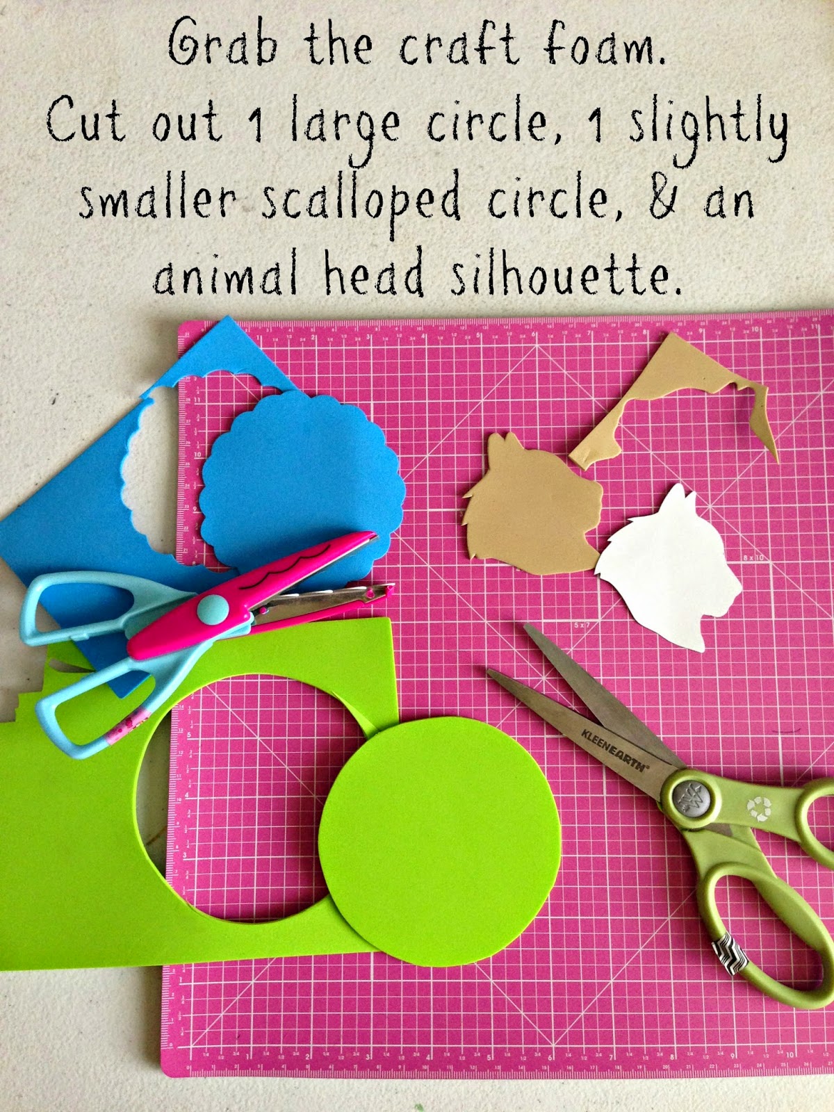 WhiMSy love DIY Craft Foam Animal Silhouette Art