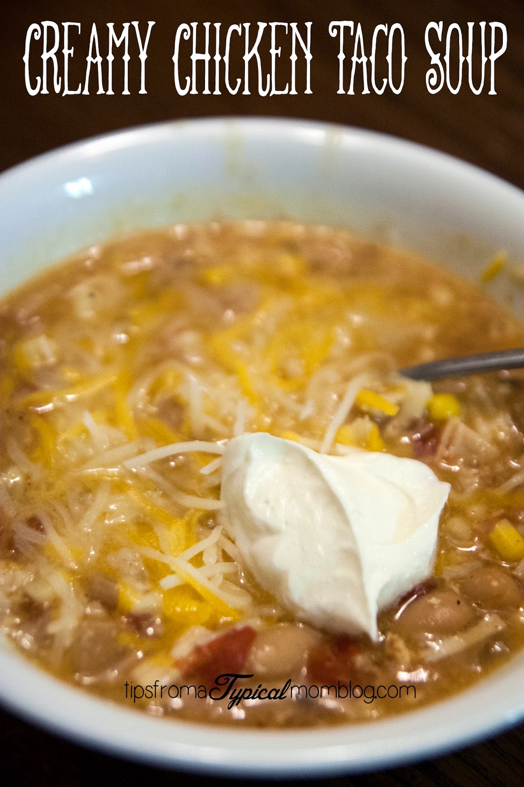 Crock Pot Creamy Chicken Taco Soup