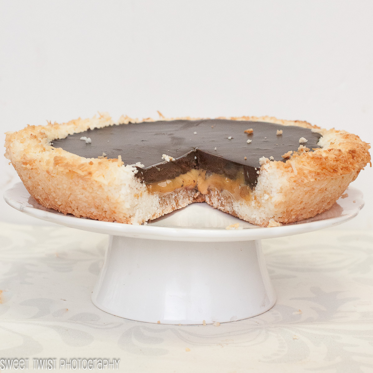 Sweet Twist of Blogging Chocolate Salted Caramel Pie (ie.Best Pie EVER!)
