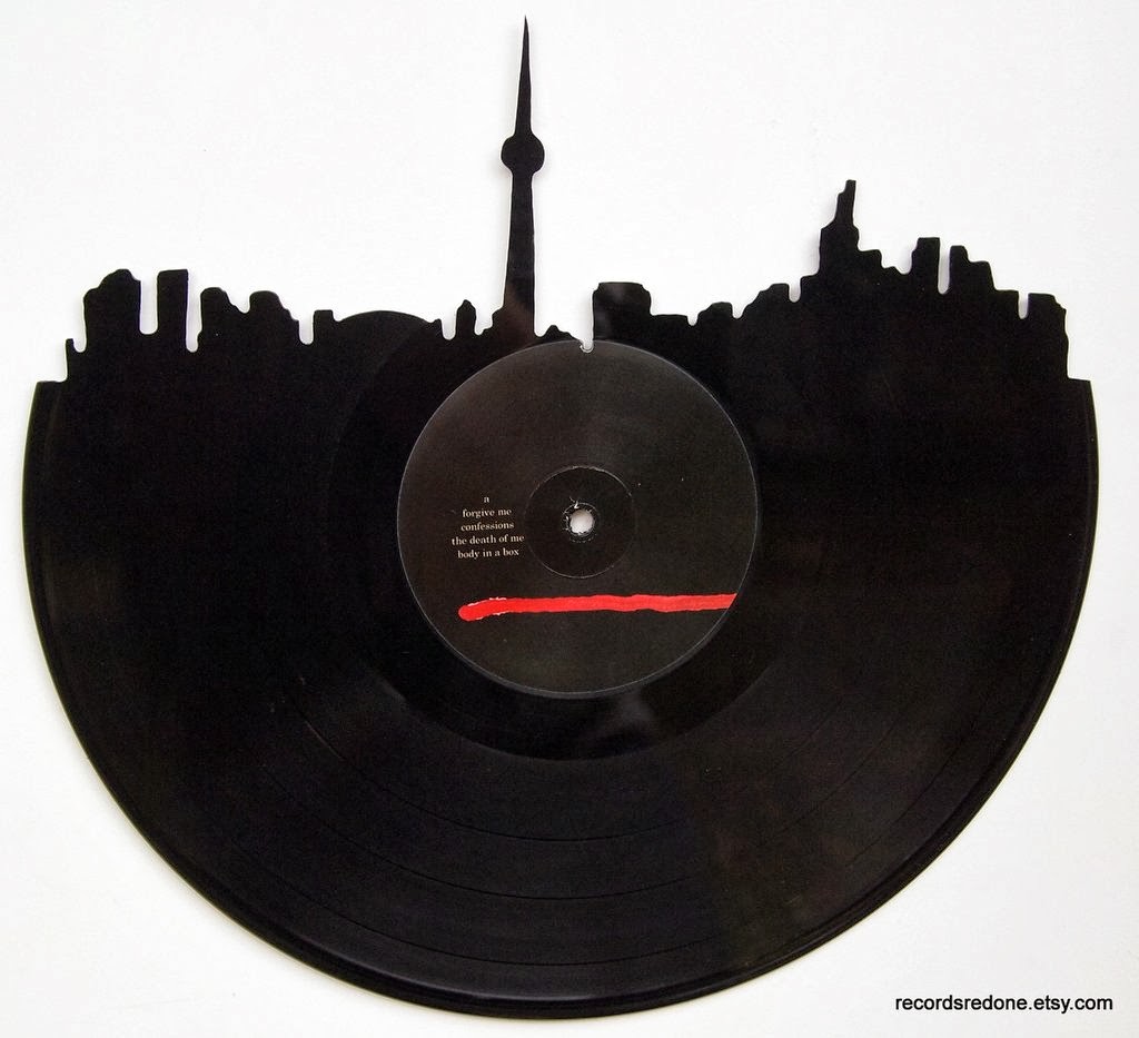 Hand Cut Vinyl Record Silhouettes(26 Pics) STATIONGOSSIP