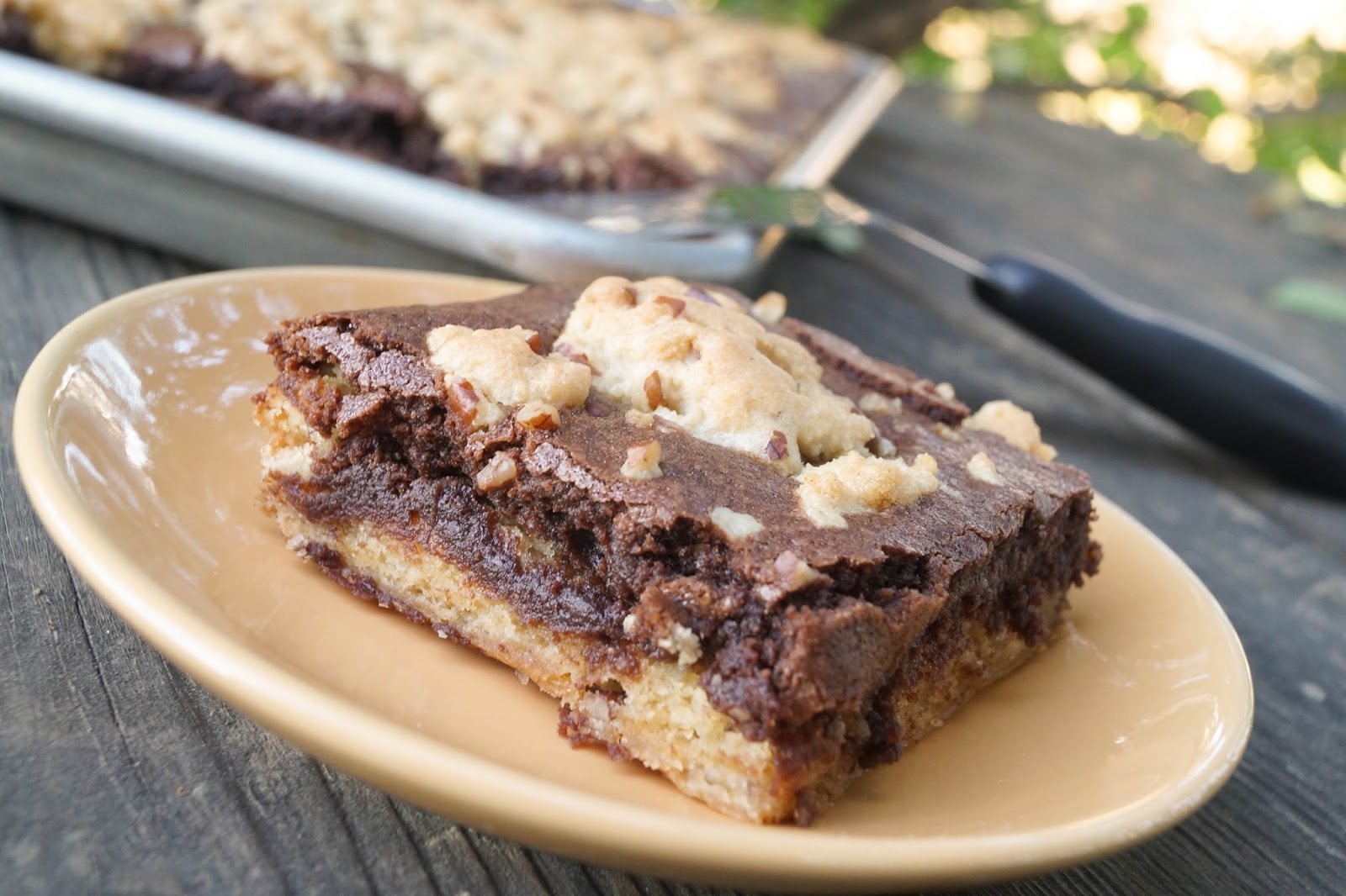 In the Kitchen with Jenny Chocolate Chip Cookie Brownie Bars