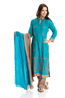 New Party Wear Trouser Suits 2013 By Rupali