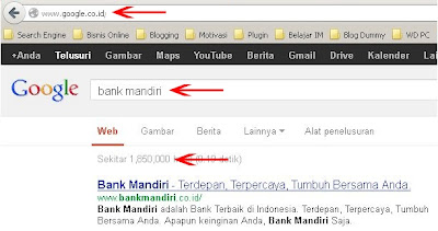 Picture Bank Mandiri di Mata Google Indonesia - Blog Bisnis Online