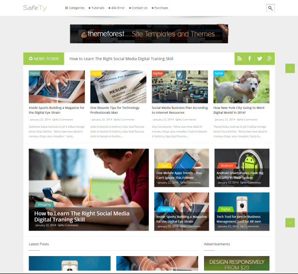 Safety - Responsive MultiPurpose Blogger Template Safety - Responsive Blogger Template