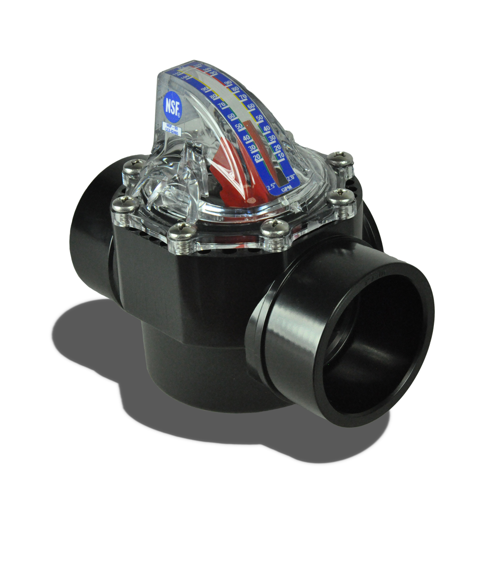 The Pool Guy FlowVis Pool Flow Meter Is NSF50 Cerified