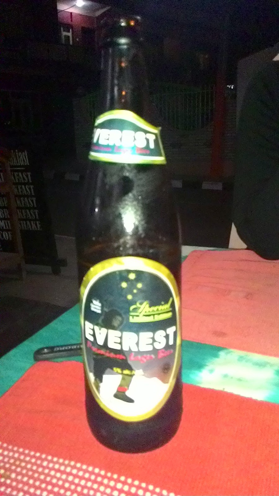 Everest beer from nepal
