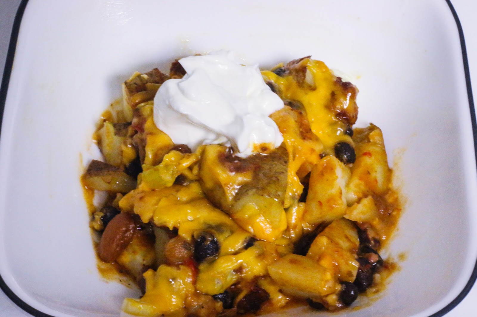 Baked Potatoes & Chili Casserole