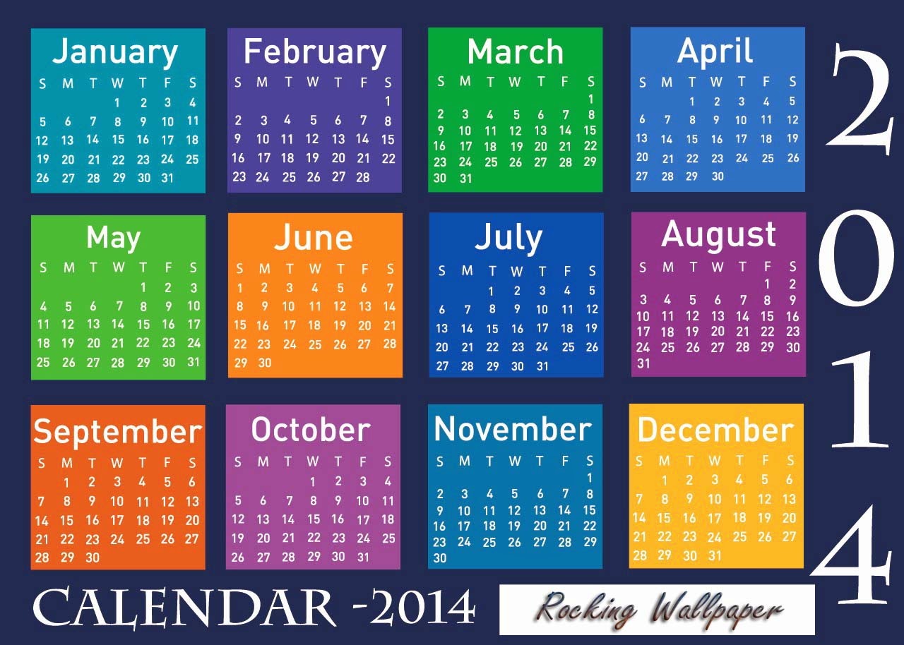 Multiy Colors Calendar Multiy Colors Calendar