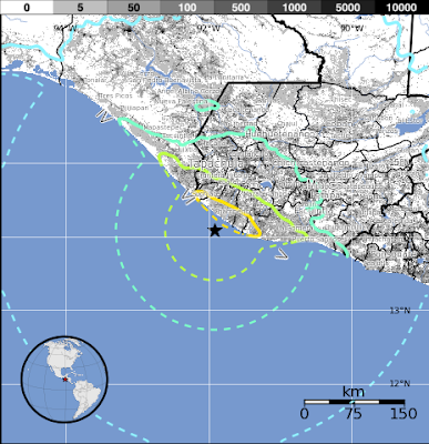 Epicentro sismo 7,5 grados en Guatemala, 07 de Noviembre 2012 Epicentro sismo 7,5 grados en Guatemala, 07 de Noviembre 2012