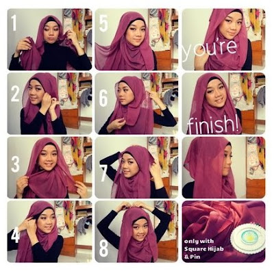 Tata Cara Pakai Hijab Modern Sederhana