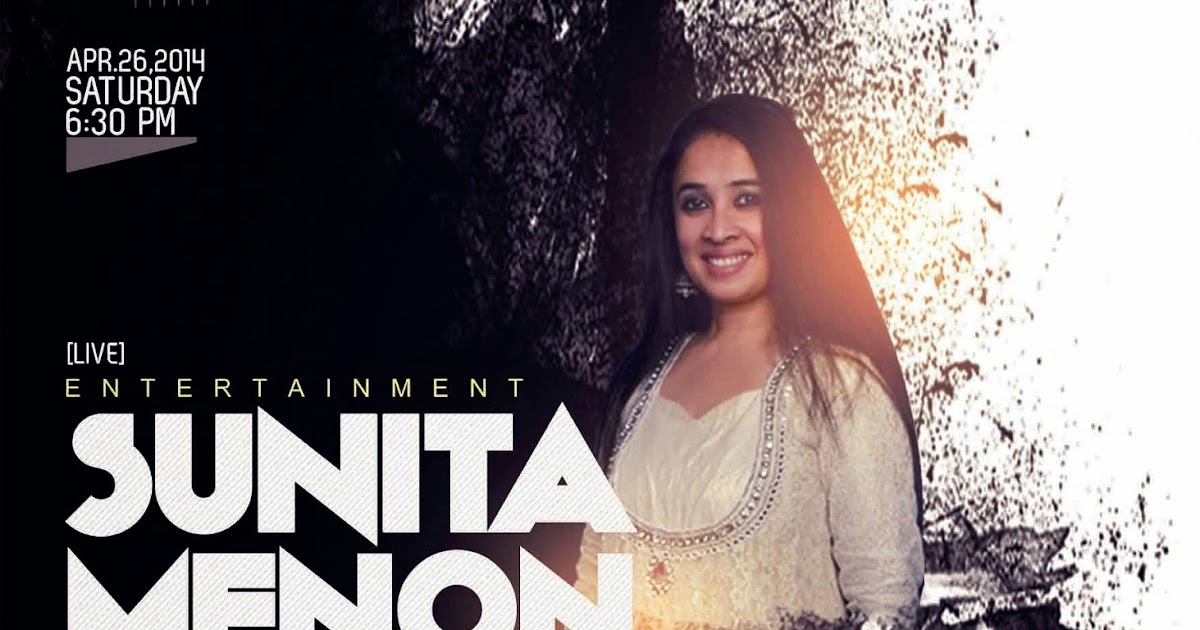Sunita Menon's Concert flyer Muhammed Abdul Kalam