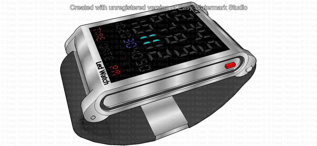 3D KONSEPT LED WATCH LEDLİ KOL SAATİ