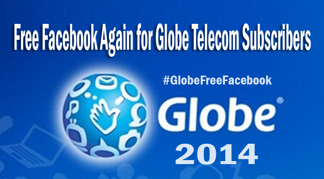 Free Facebook Again for Globe Telecom Subscribers Free Facebook Again for Globe Telecom Subscribers