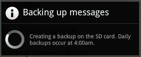 Manual Backup conversations in Whats App Manual Backup conversations in Whats App