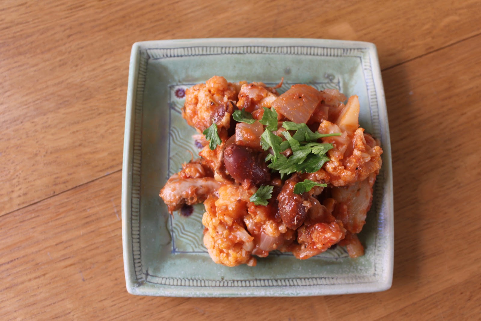 Domestic Divas Blog Cauliflower Olive Chicken Stew