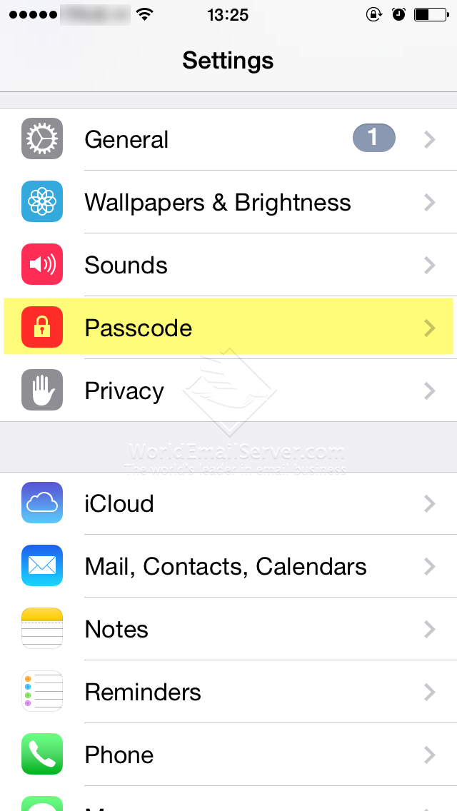 ตั้ง Passcode