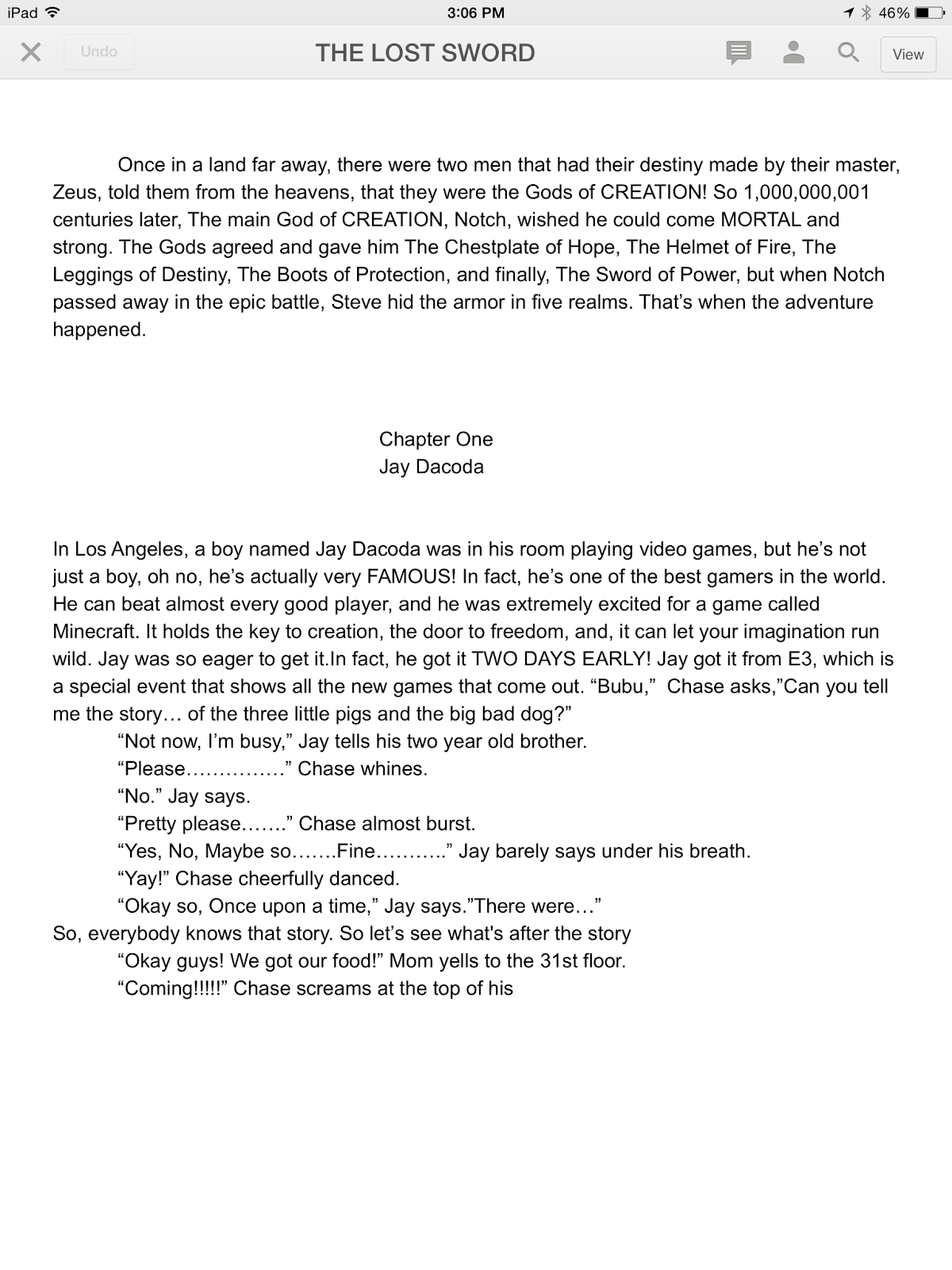 My family short essay picture