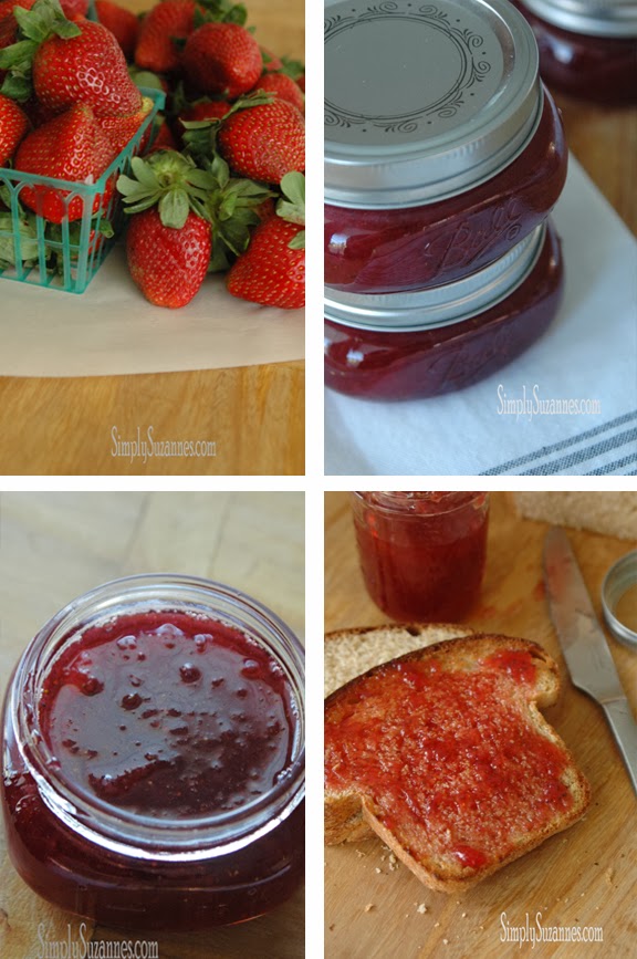 Simply Suzanne's AT HOME strawberry vanilla bean jam . . . remembering